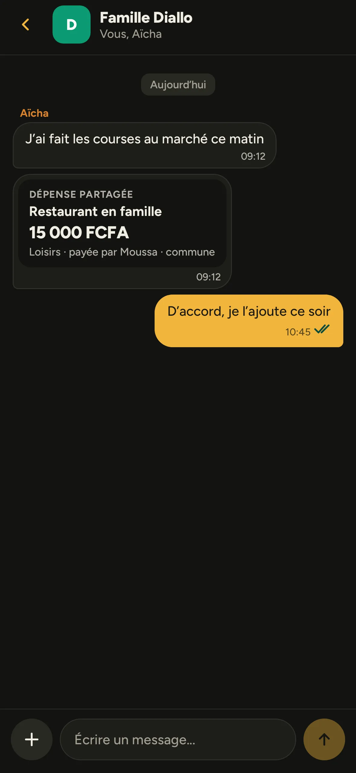 Discussion de famille